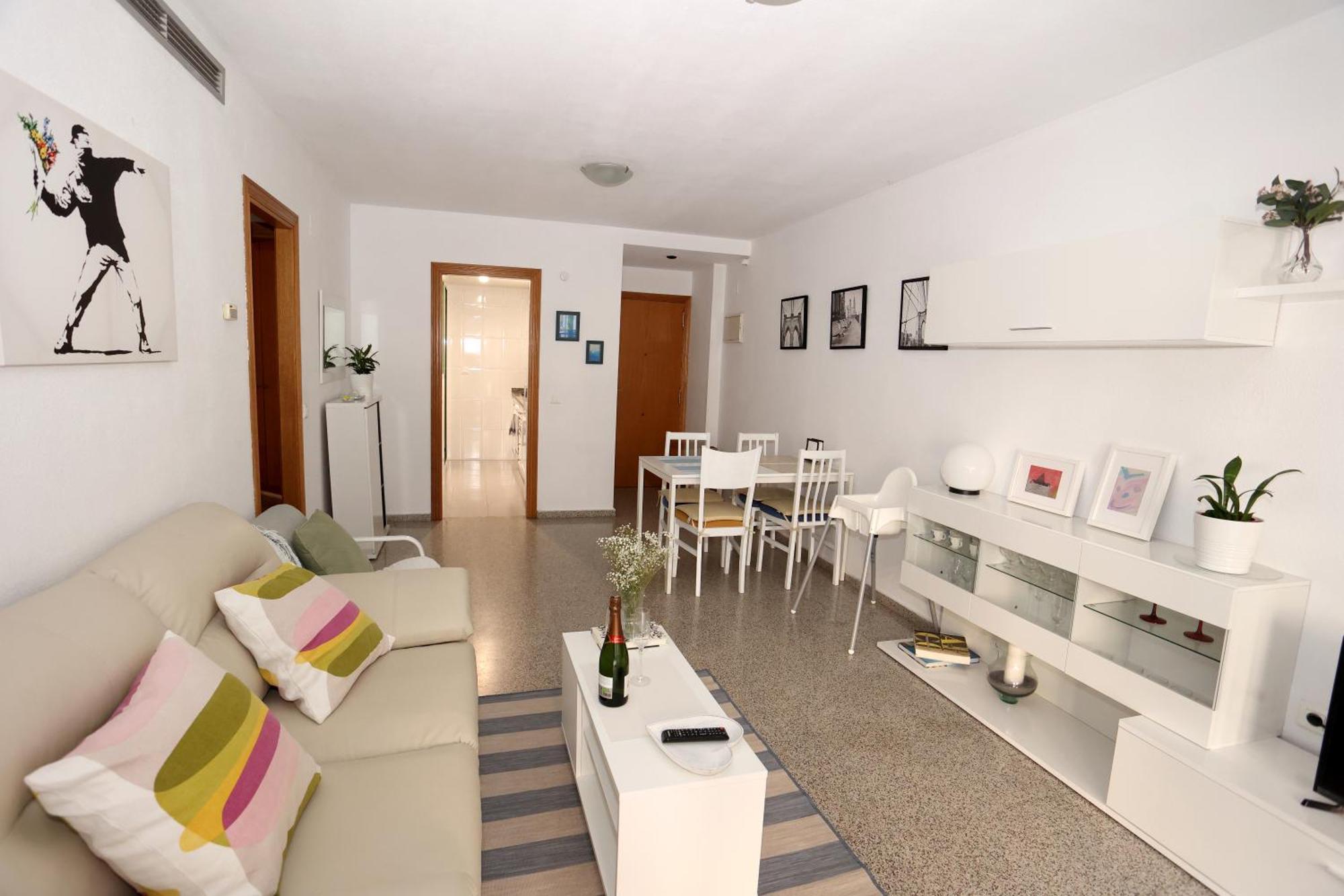 Apartamento Dos Habitaciones Primera Linea De Playa Valencia Exterior foto